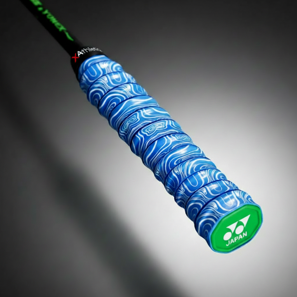 Blue grip tape with clear XAthletica branding