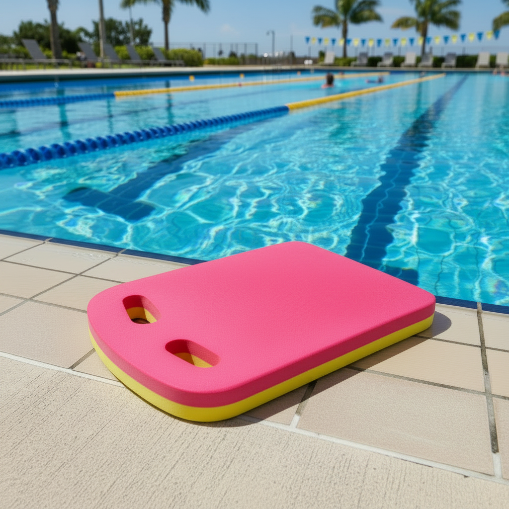 Hot Pink Yellow Kickboard
