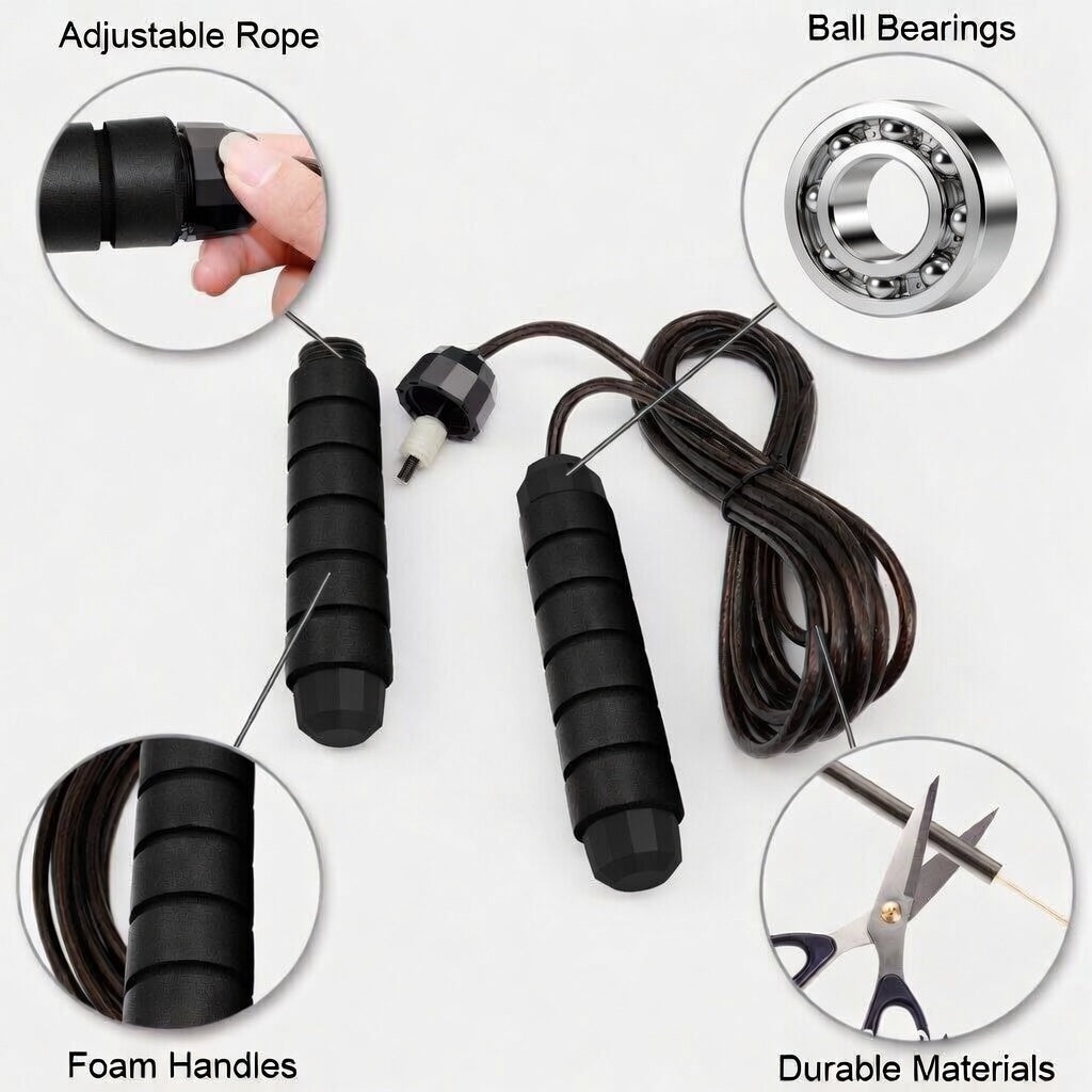 Jump-rope integrated bearing