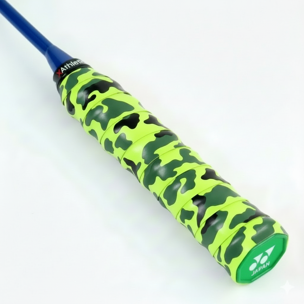 Neon Green Camo Grip - Clean Background