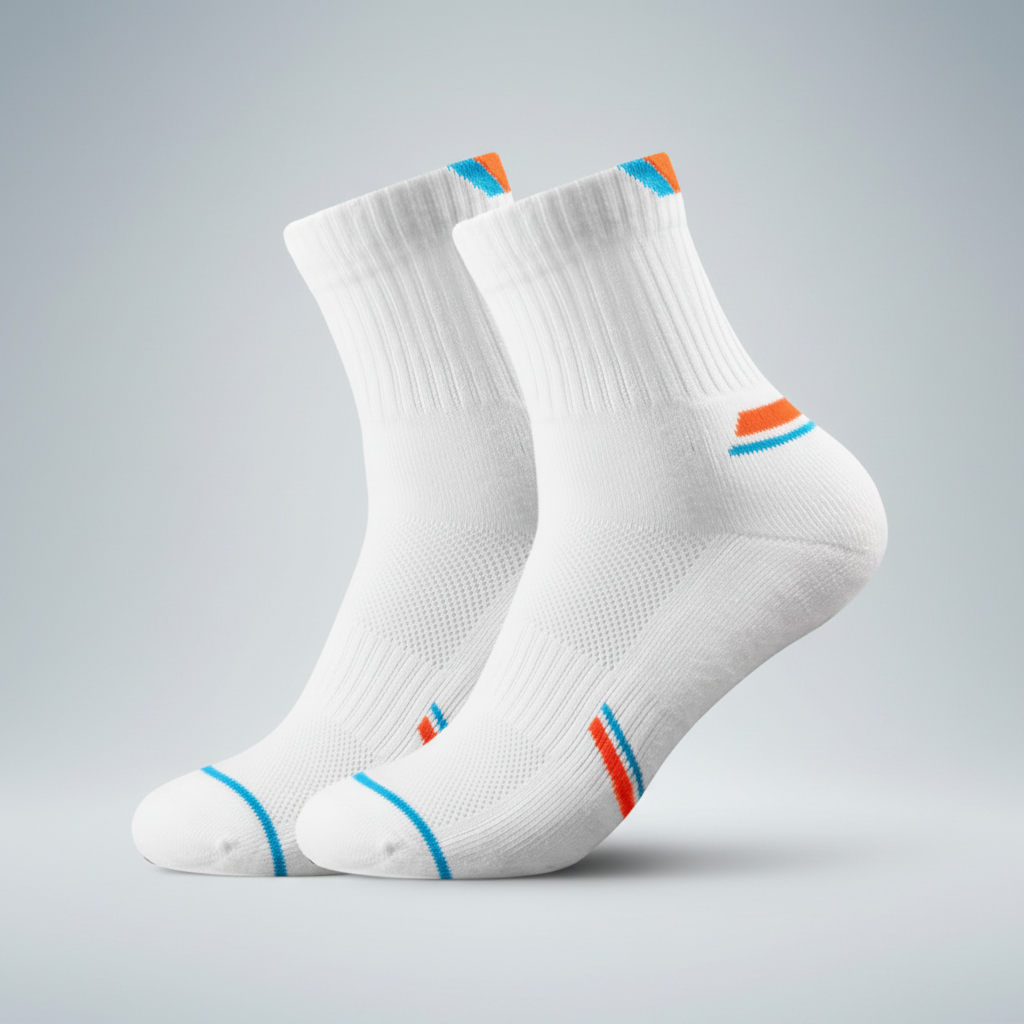 Orange Blue Long Crew – Studio Shot
