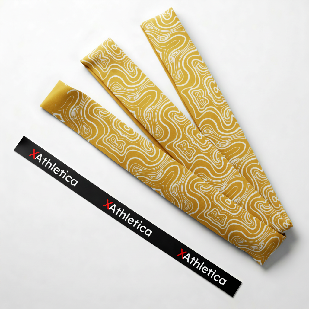 Orange-yellow swirl grip tape