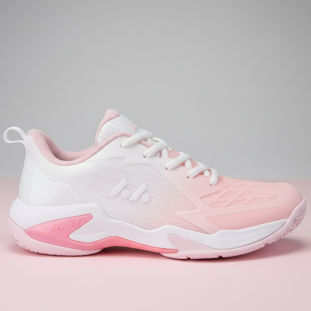 Badminton Shoe - White Pink