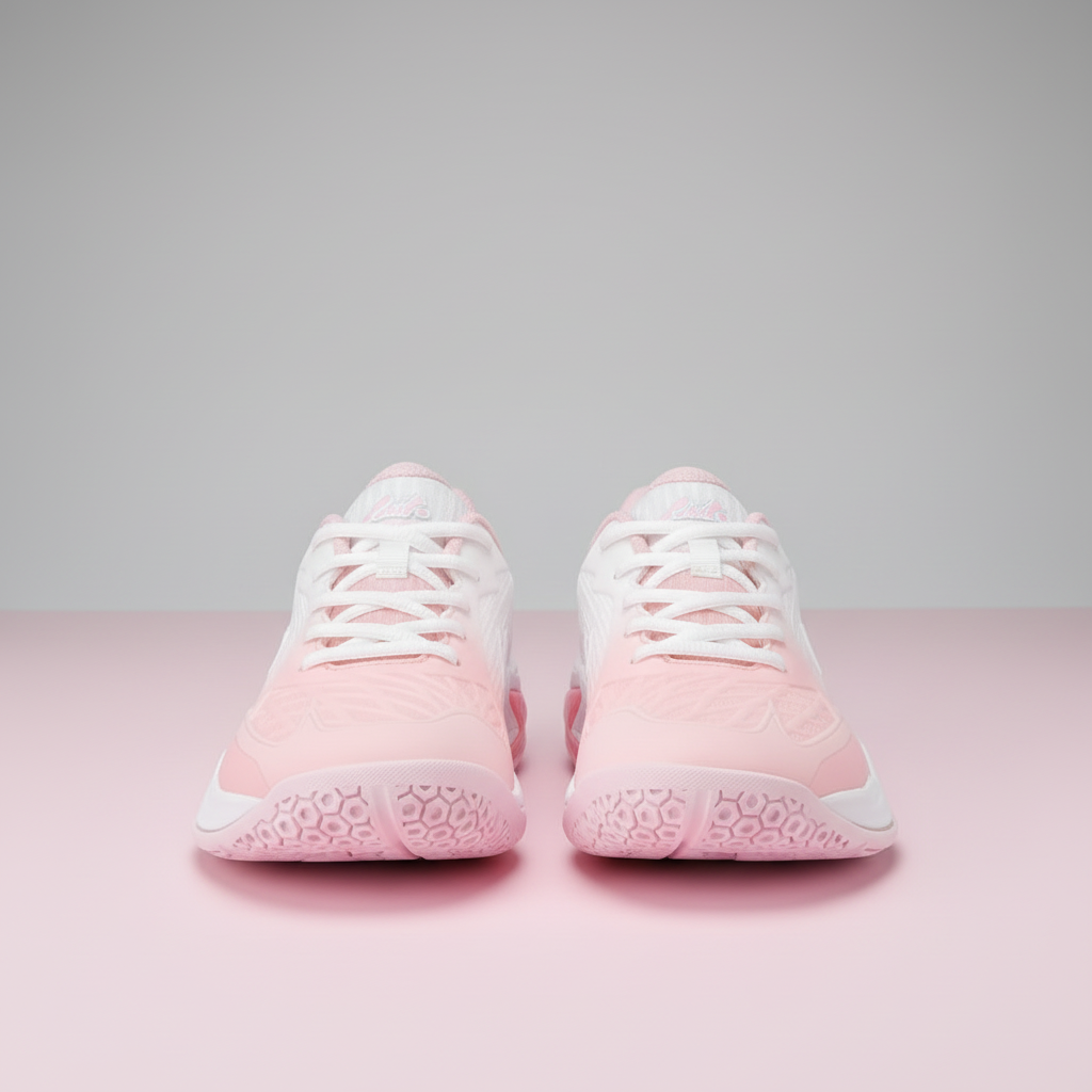 Badminton Shoe - White Pink