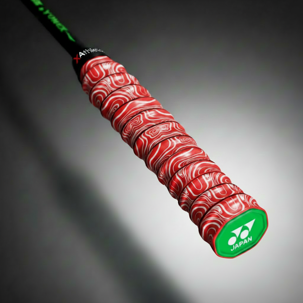 Red grip tape with studio background